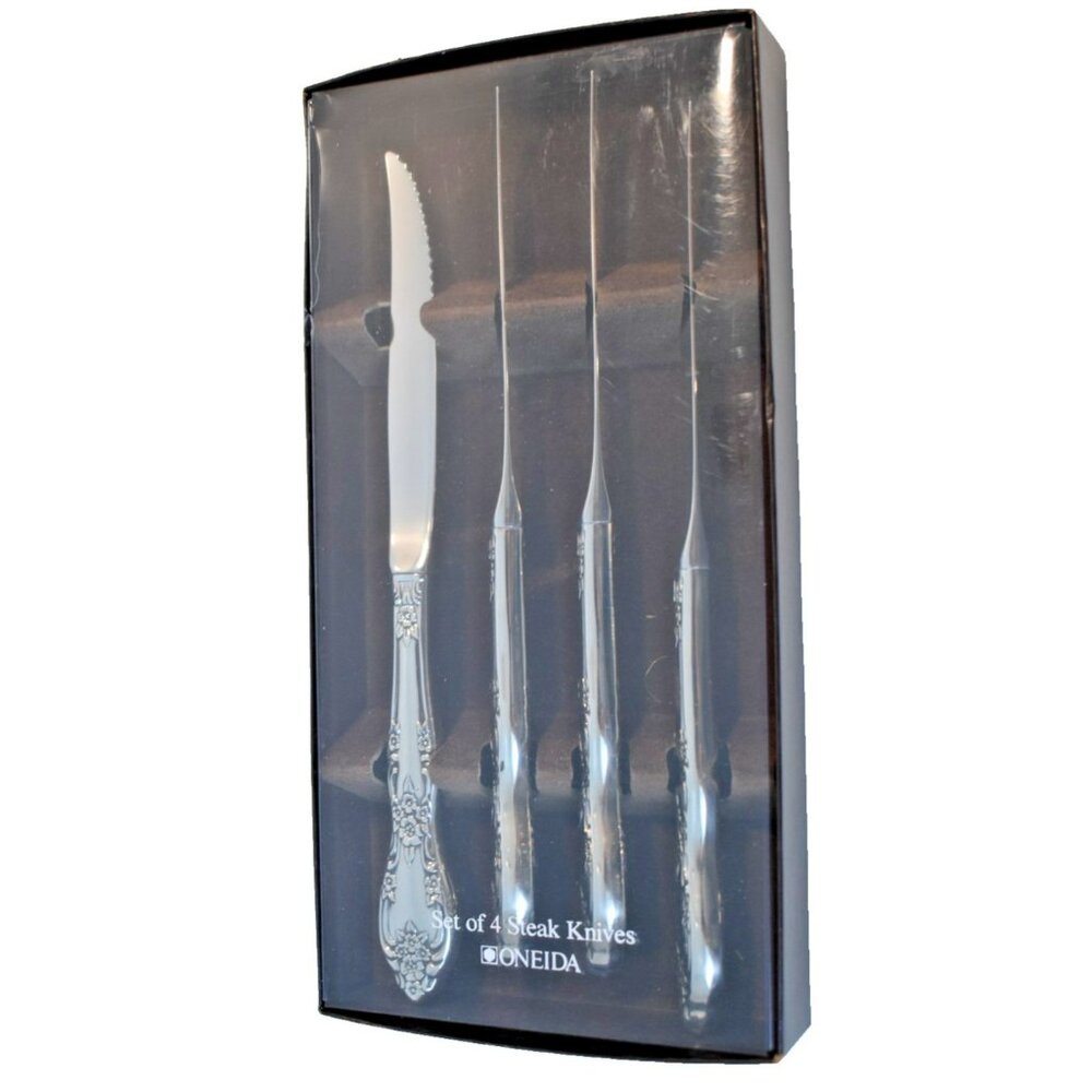 Oneida Galveston Distinction Deluxe HH Stainless Flatware Set of 4  Steak Knives